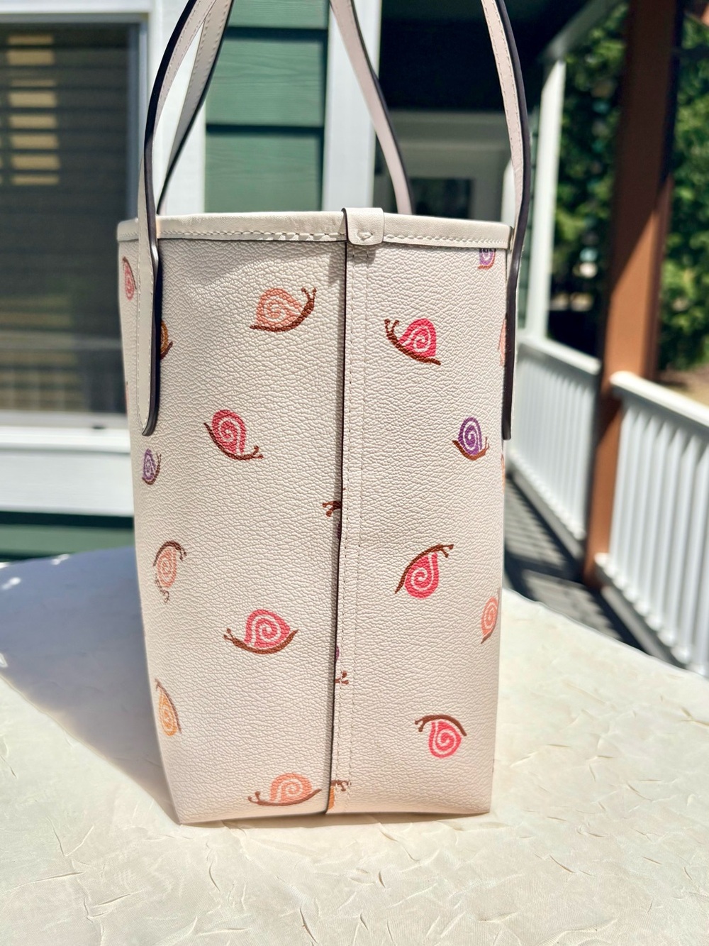 COACH City Tote With Snail Print With Matching Wallet CV269 - Picture 4 of 15